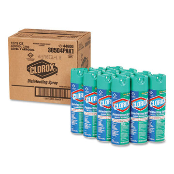 Clorox® Disinfecting Spray, Fresh, 19 Oz Aerosol Spray, 12-carton freeshipping - TVN Wholesale